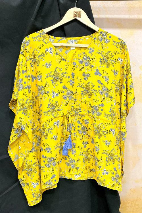 Women's Two - Mile Kaftan Co-Ord Set - Robin Yellow - K1931