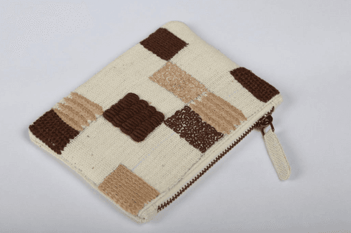 Square Patterned Money Pouch