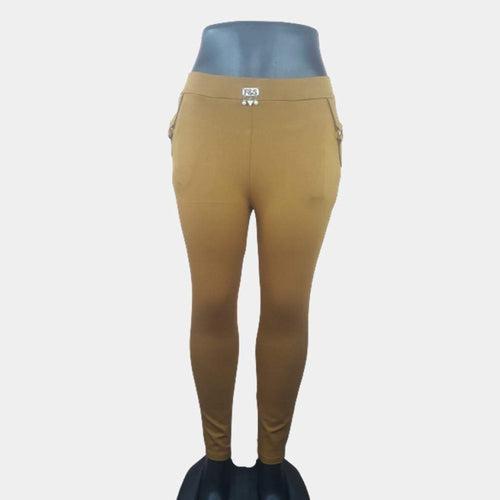 Hapuka Women's Slim Fit Mustard Jegging