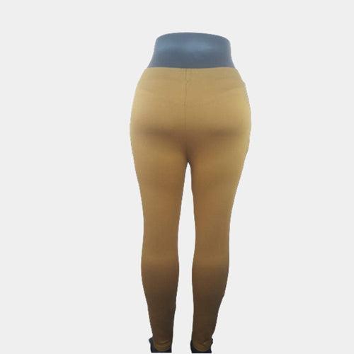 Hapuka Women's Slim Fit Mustard Jegging