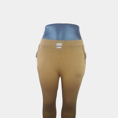 Hapuka Women's Slim Fit Mustard Jegging