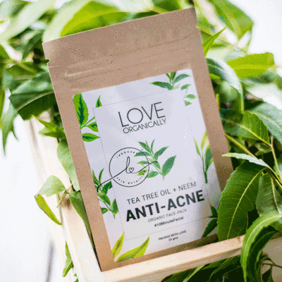 Anti Acne Face Pack - Tea Tree Oil + Neem - Single Pack
