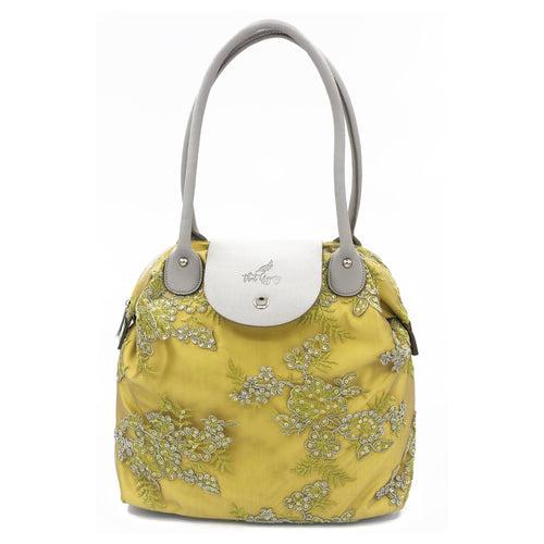 YELLOW GREY MEADOW | LACE BAG