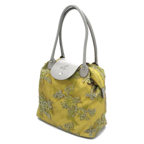 YELLOW GREY MEADOW | LACE BAG