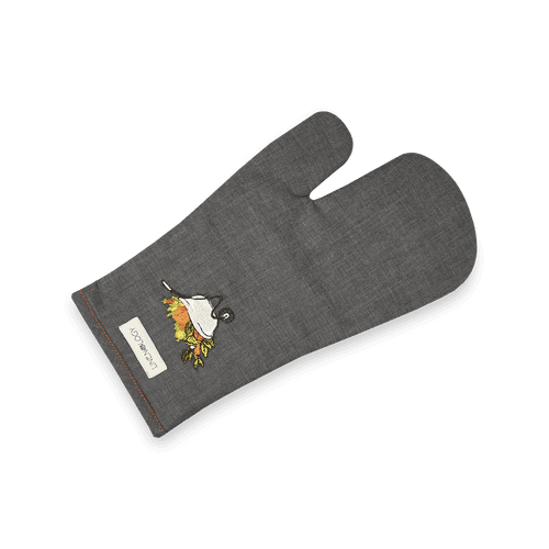 Oven Mitt & Pot Holder Set - A Barrow full of goodness - Black