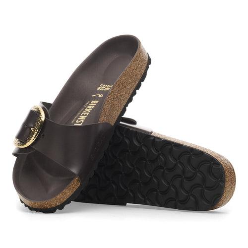 Madrid Big Buckle Natural Leather Patent