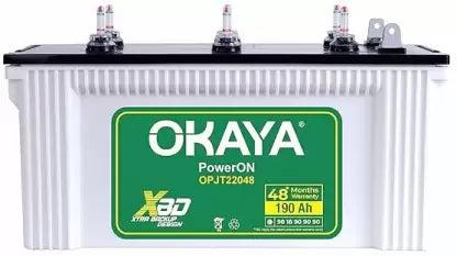 Okaya inverter battery 190 ah opjt22048