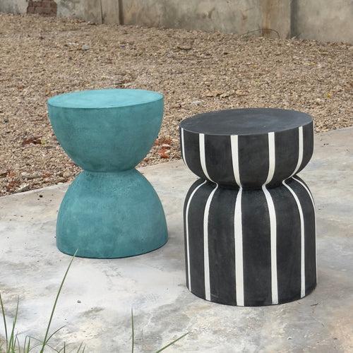 Striped Side Table