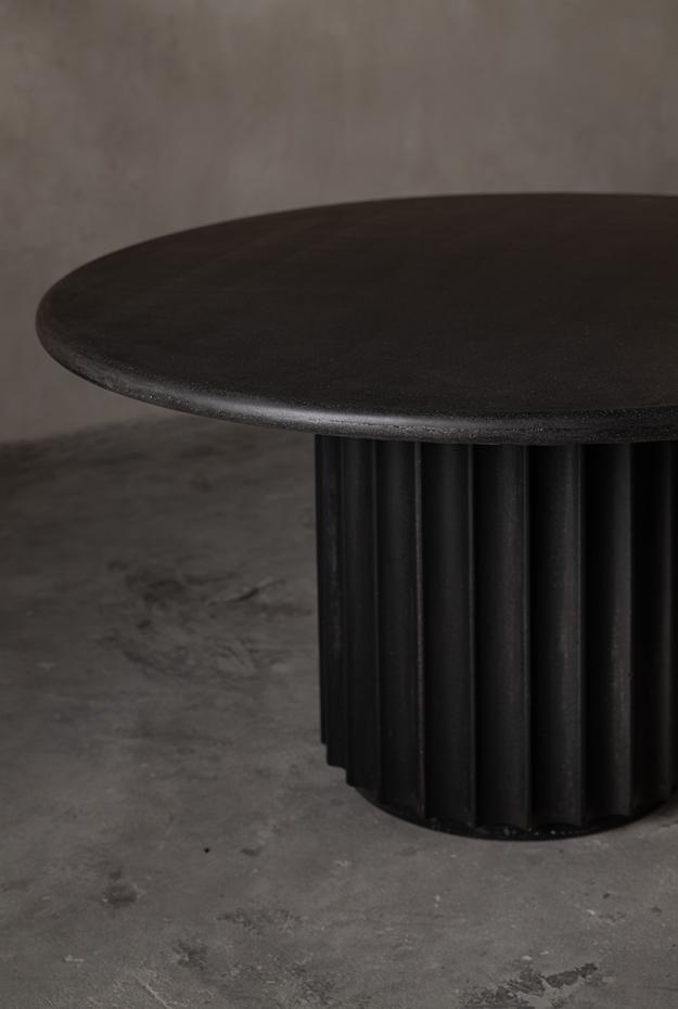 Fluted Base Dining Table