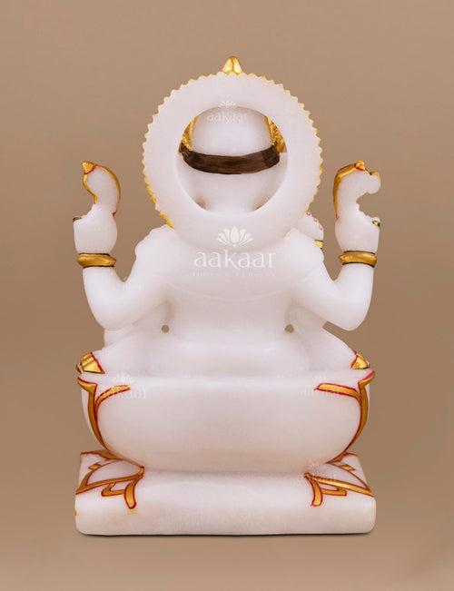Lord Ganesh Idol in Marble 7"