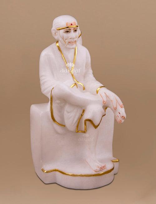 Marble Idol of Sai Baba 7"