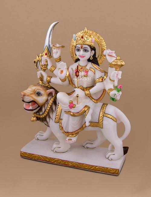 Marble Idol Durga Mata 9"