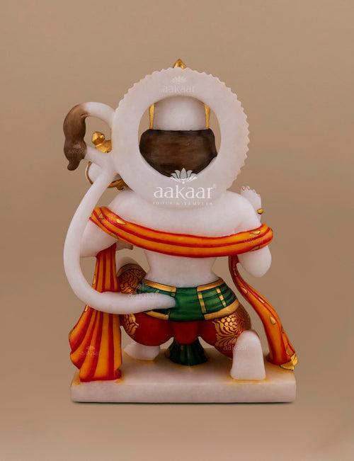 Marble Murti Hanuman 10"