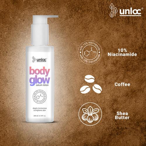 Unloc Mixify Body Glow Serum Lotion with 10% Niacinamide, 200ml