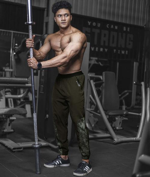 Air-Tech GymX Camo Bottoms: Army Green