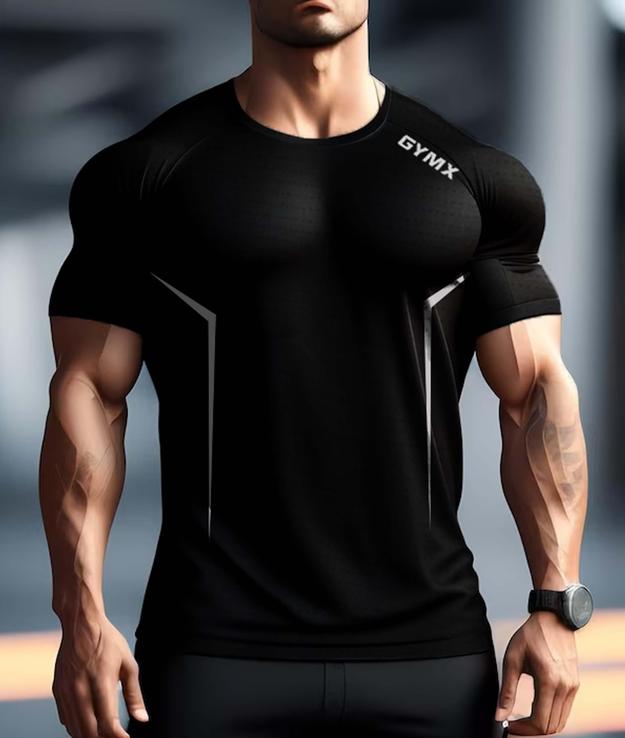 Airflow Jet Black GymX Tee - Sale