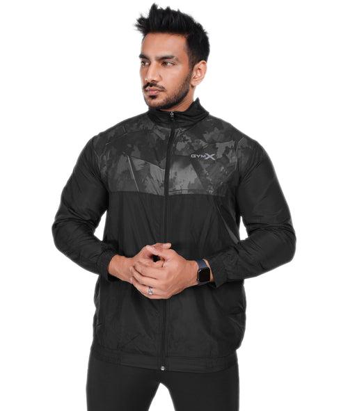 Urban Camo GymX Windcheater: Black Camo