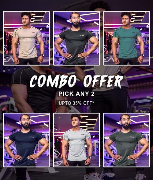 Combo Deal: Active Air Checks GymX Tee: Pick Any 2