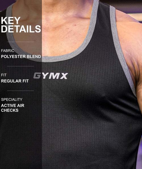 Big Boy Active GymX Tank- Black