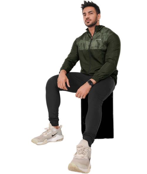 Urban Camo GymX Windcheater: Army Green