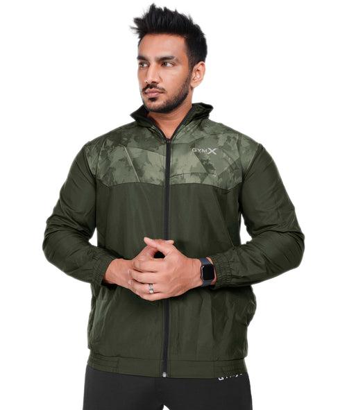 Urban Camo GymX Windcheater: Army Green