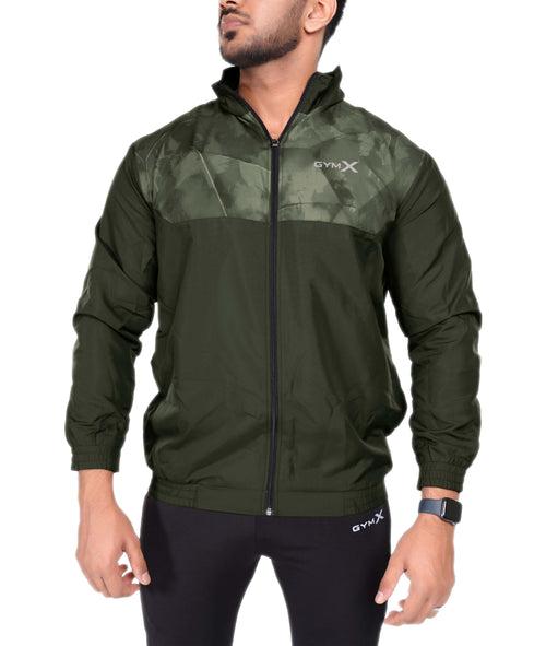 Urban Camo GymX Windcheater: Army Green