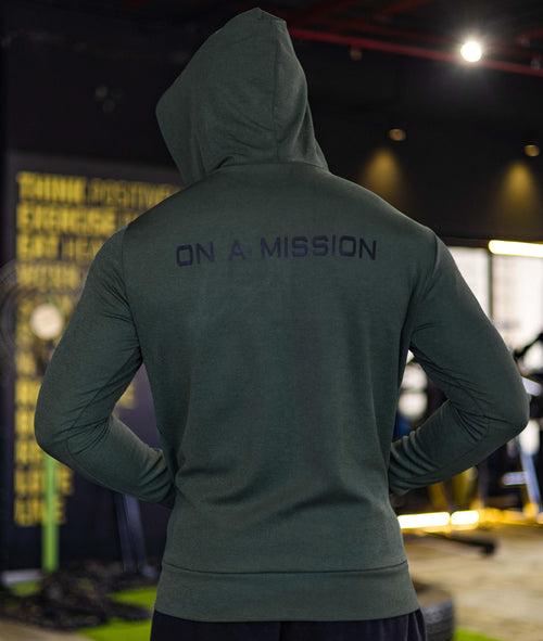 On A Mission: British Green GymX Hoodie - Sale