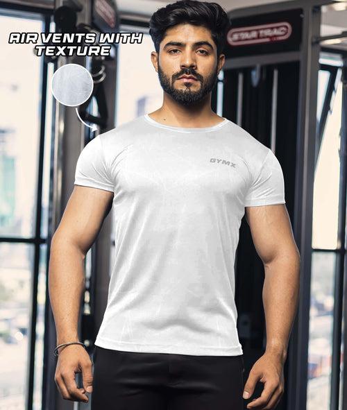 Speed GymX Tee: Textured White