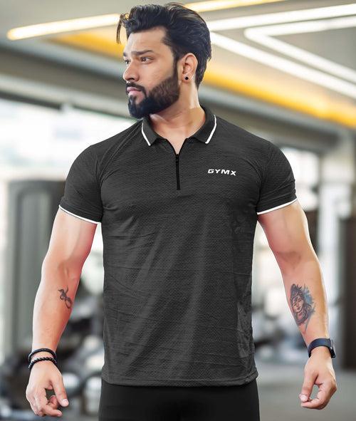 Edge GymX Polos- Carbon Grey