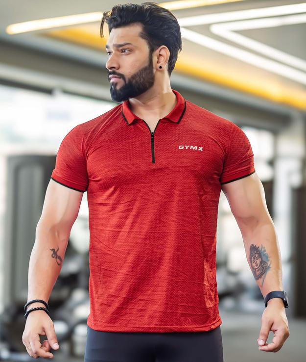 Edge GymX Polos- Flame Red