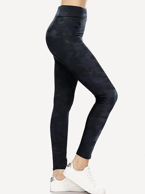 Mystery Blue Camo GymX Leggings - Sale