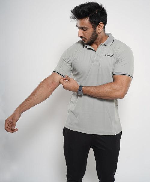 Epic GymX Polo Tee: Nardo Grey - Sale