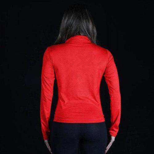 GymX Crimson Red 1/4th Zip Pullover- Athena Series- Sale