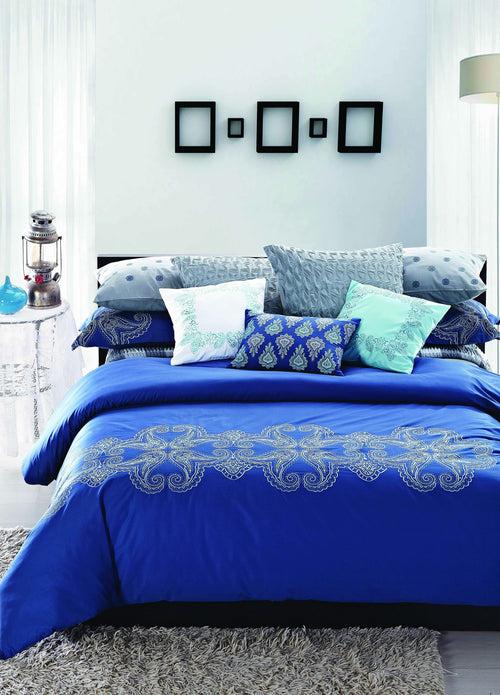 Nirvana Bed Sheet Set Blue Art Collection