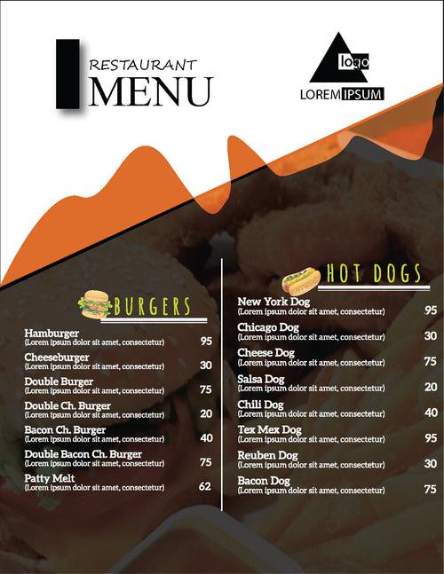 Food Menu Brochure Design