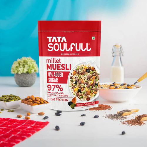 0% added Sugar - Millet Muesli 500g + Nutri Drink+ 0% added Sugar 125g | 625g