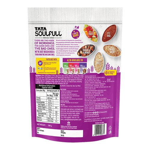 Millet Muesli - Fruit & Nut 500g + Millet Granola - Honey & Nut 400g | 900g