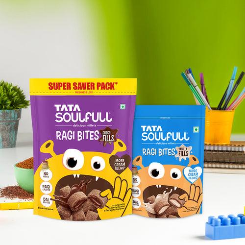 Ragi Bites Choco Fills 1000g + Ragi Bites Vanilla Fills 250g | 1250g