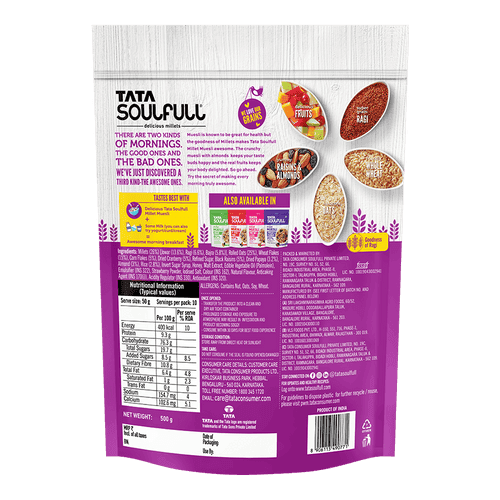 Millet Muesli - Fruit & Nut 500g (Pack of 2) | 1000g