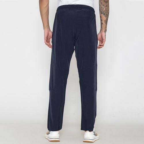 Men's Solid Trackpant- Navy Blue