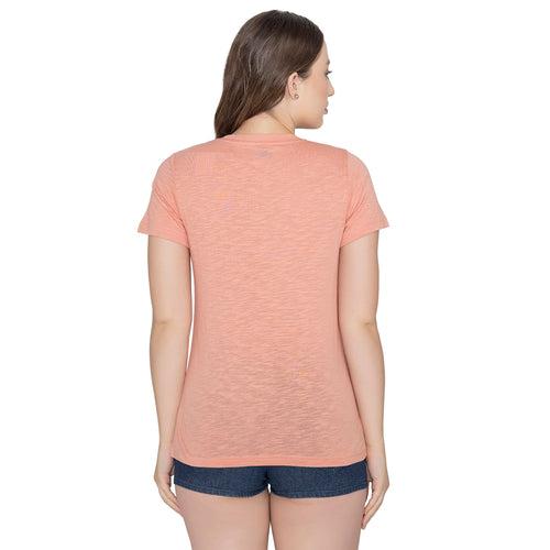 Women's Cotton T-Shirts in Stunning Coral Hues