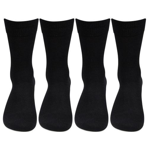Men Cotton Plain Socks- Pack of 4