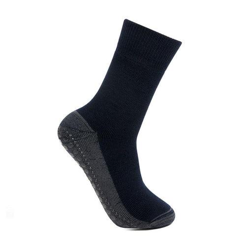 Men's Woolen Anti-Skid (Gripper) Indoor Socks - Navy