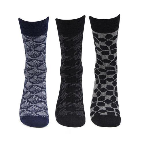 Men Formal Full Length Office Socks - Pack Of 3