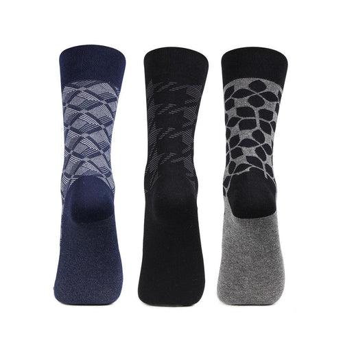 Men Formal Full Length Office Socks - Pack Of 3