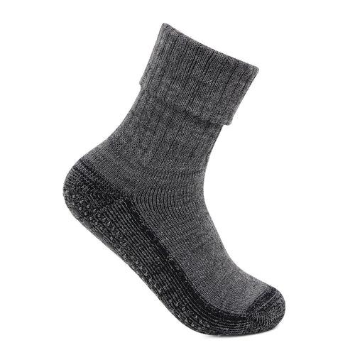 Women's Woolen Anti-Skid  Indoor Socks - Anthra