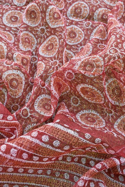 Hand Block Printed Kota Cotton Dupatta