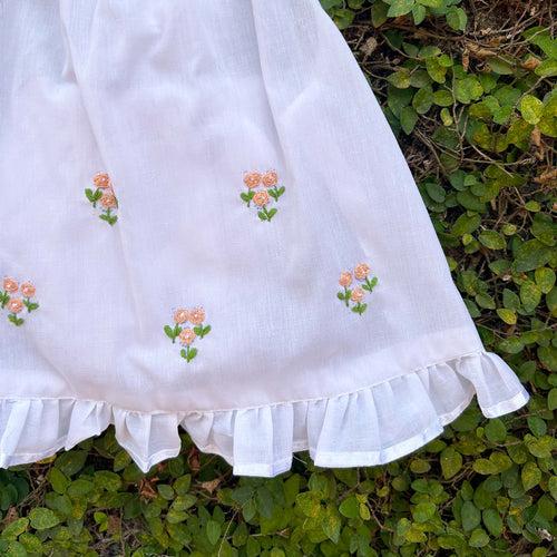 Peach Blossom Cotton Baby Dress