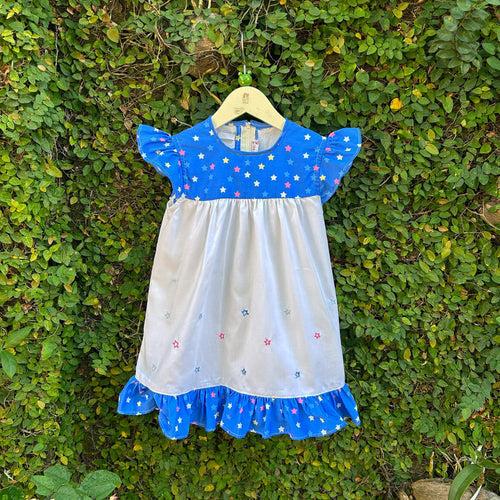 Starry Bounty Blue n White Dress