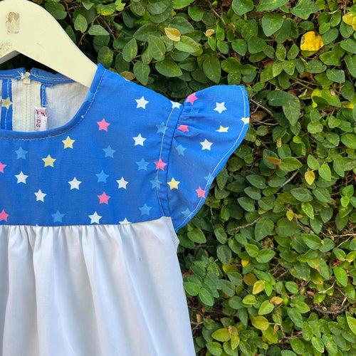 Starry Bounty Blue n White Dress